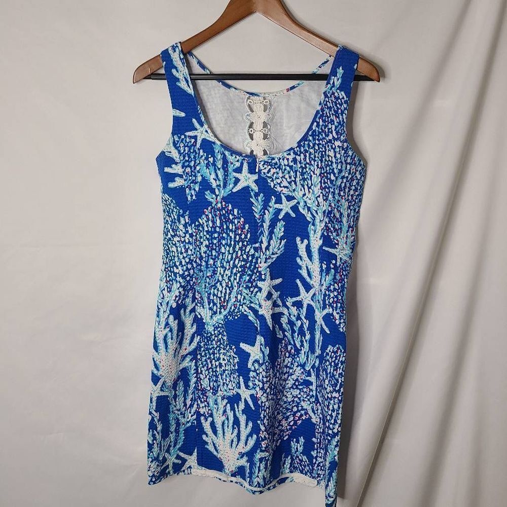 Lilly Pulitzer Good Reef Ember Shift Dress Size 10 - Picture 4 of 7